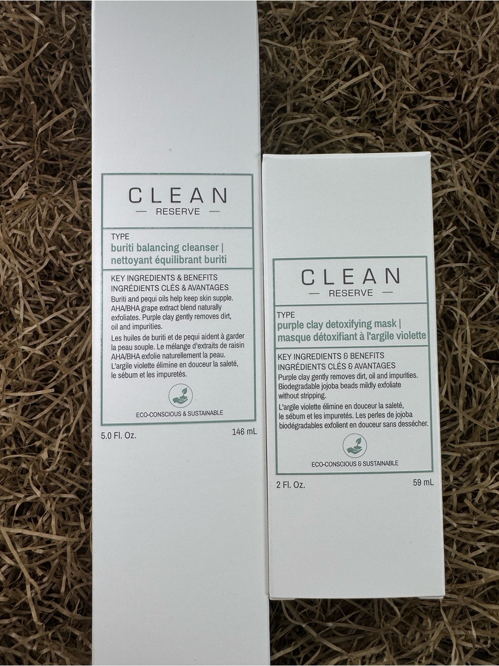 Clean Reserve Buriti Balancing Cleanser & Purple Clay Detoxifying Mask Duo